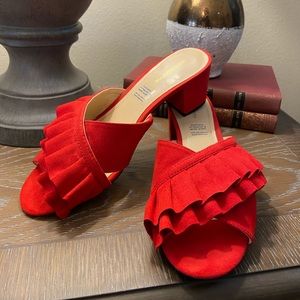 Red Heel Sandals